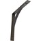 Ekena Millwork Morris Steel Bracket, Hammered Dark Bronze 3"W x 24"D x 24"H BKTM03X24X24MOHDB - alternate 1